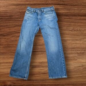 Diesel Vntage Y2K Button Fly Blue Straight Leg Jeans